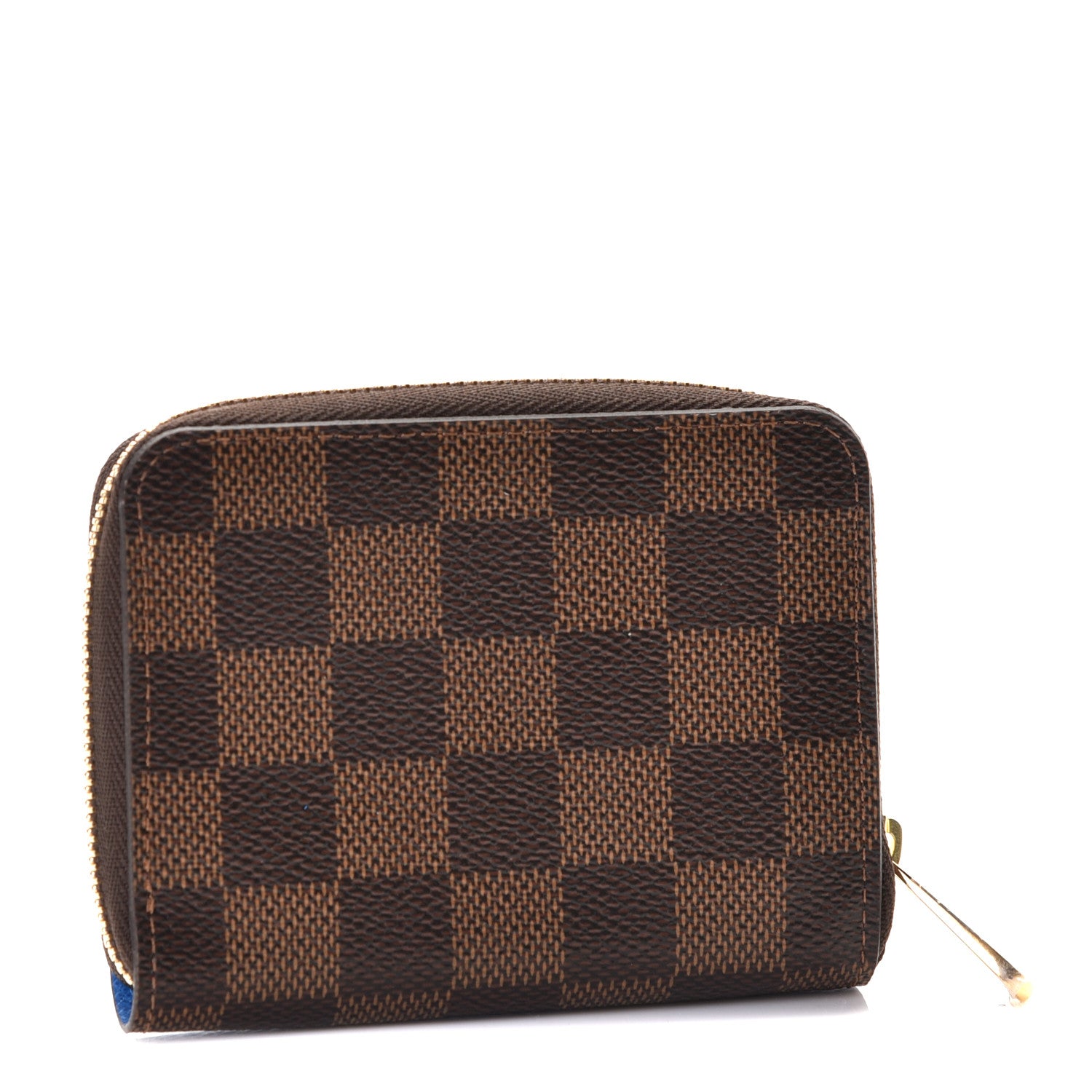 Louis Vuitton Damier Ebene 2019 Christmas Animation Zippy Coin Purse Blue 2 of 7