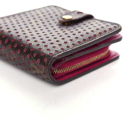 Louis Vuitton Monogram Perforated Compact Zipped Wallet Fuchsia 7 of 8