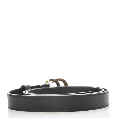 Gucci Calfskin Double G 20mm Belt 80 32 Black 3 of 6