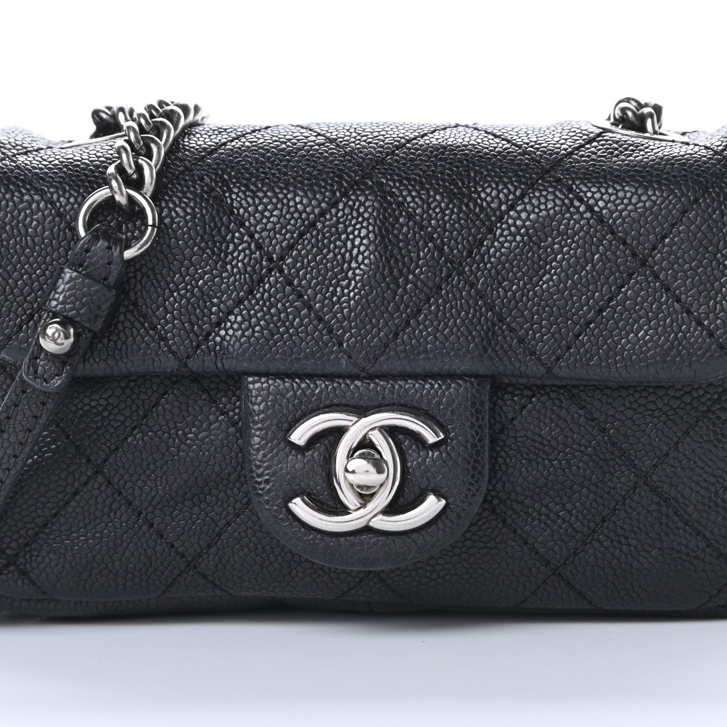 Chanel Caviar Quilted Mini Simply CC Flap Black 8 of 12