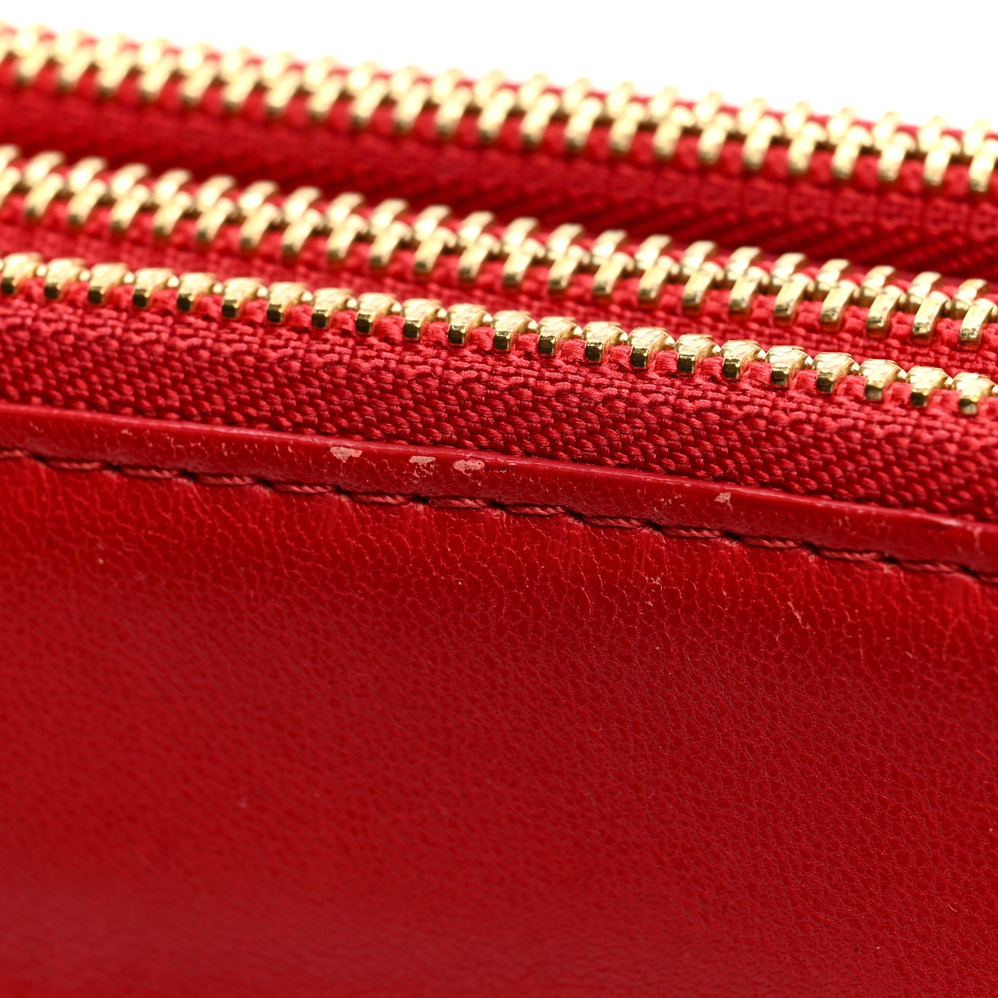 Lambskin Small Trio Crossbody Bag Red