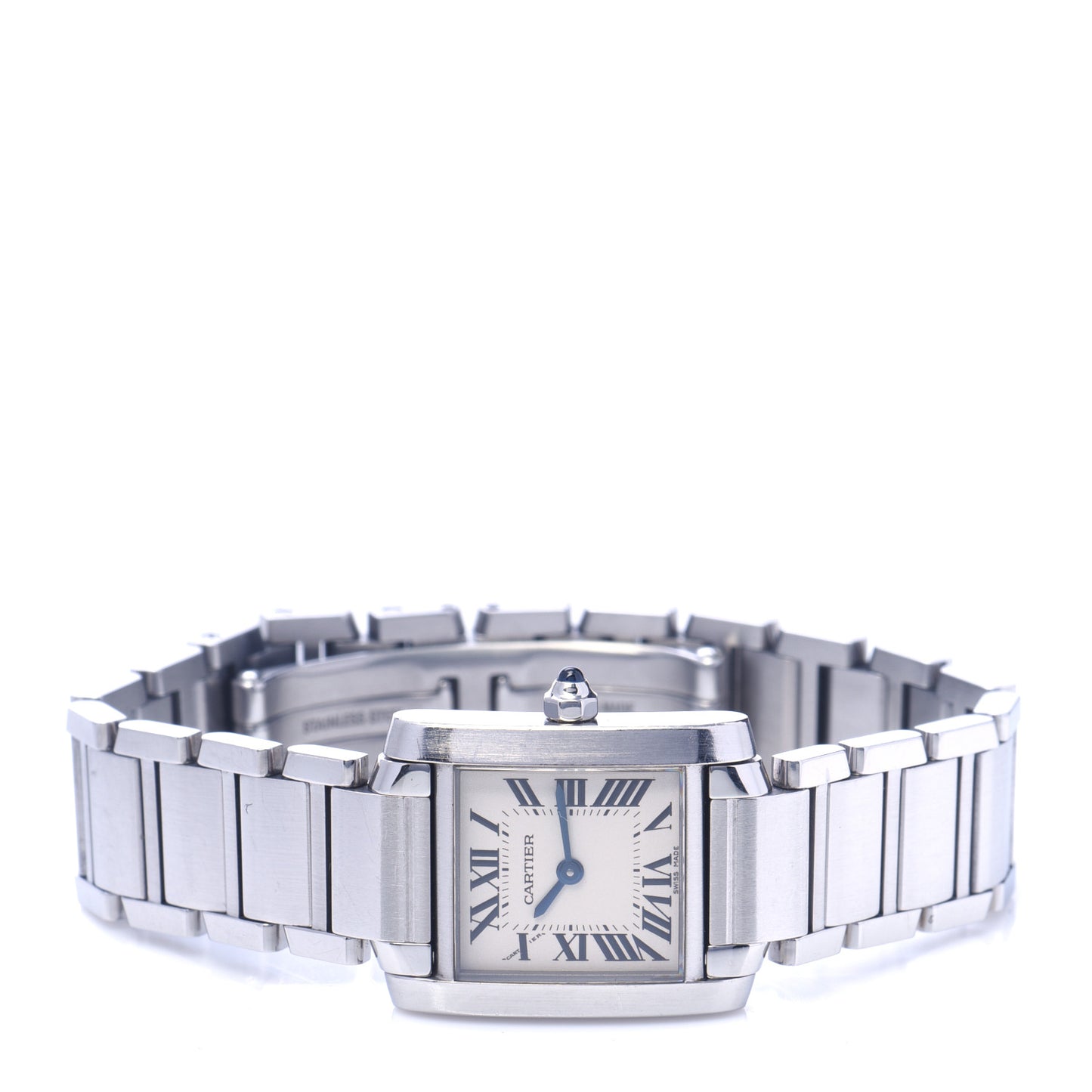 Stainless Steel 20mm Tank Francaise Quartz Watch