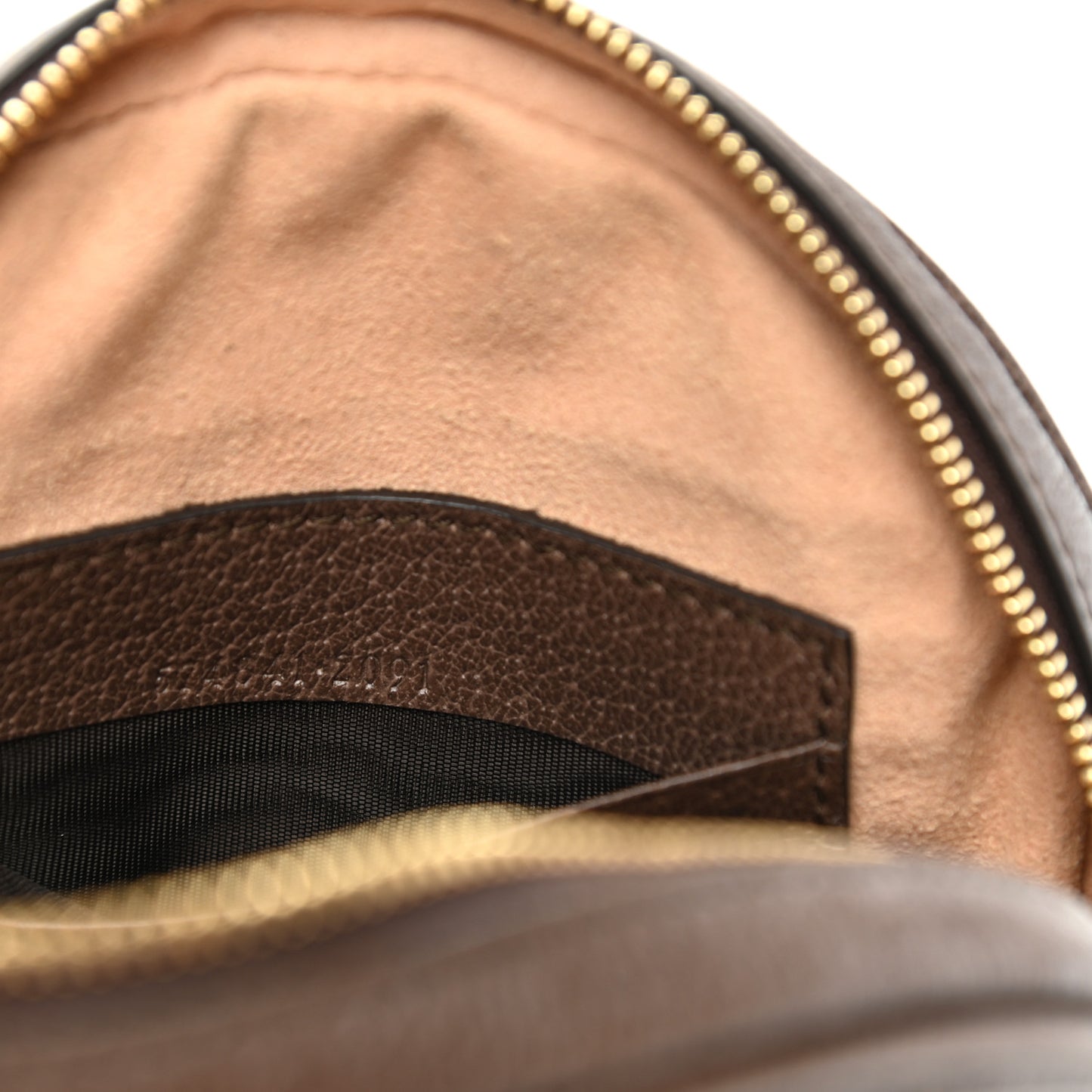 GG Supreme Monogram Web Ophidia Circle Wristlet Beige New Acero