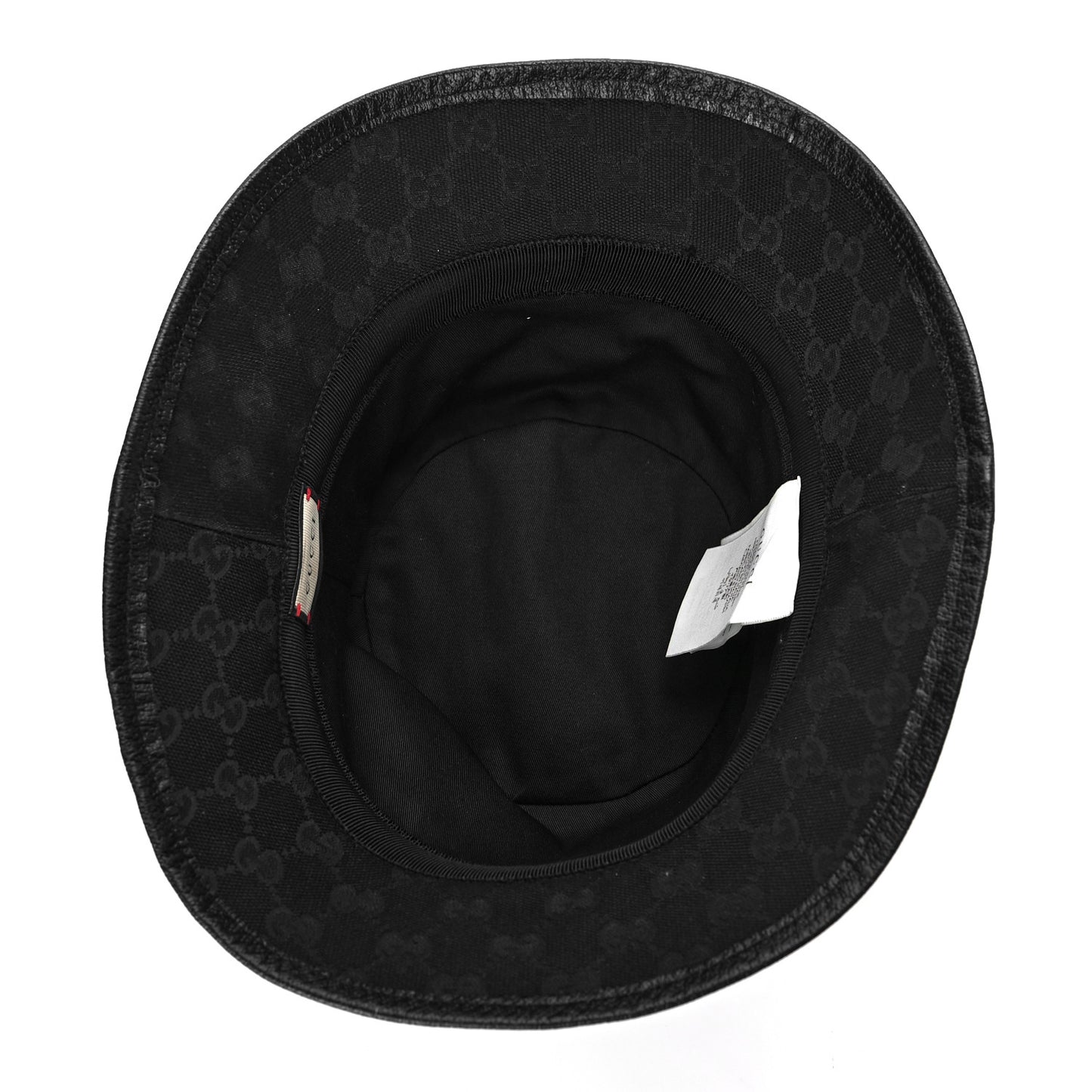 Monogram Textured Dollar Calfskin GG Jago Bucket Hat M Black
