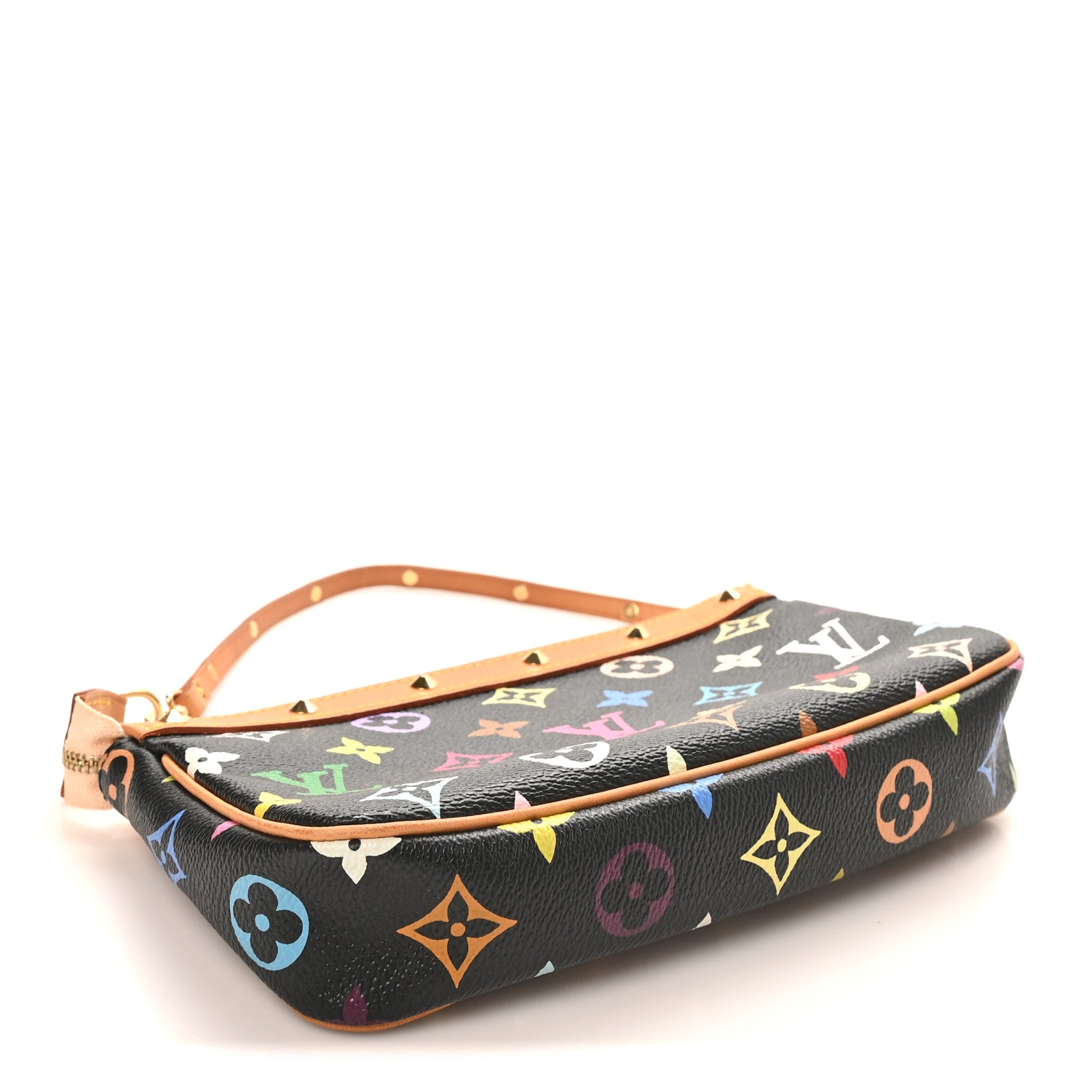 Louis Vuitton Monogram Multicolor Pochette Accessories Black 4 of 11
