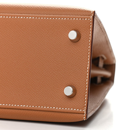 Hermes Epsom Kelly Sellier 25 Gold 10 of 11