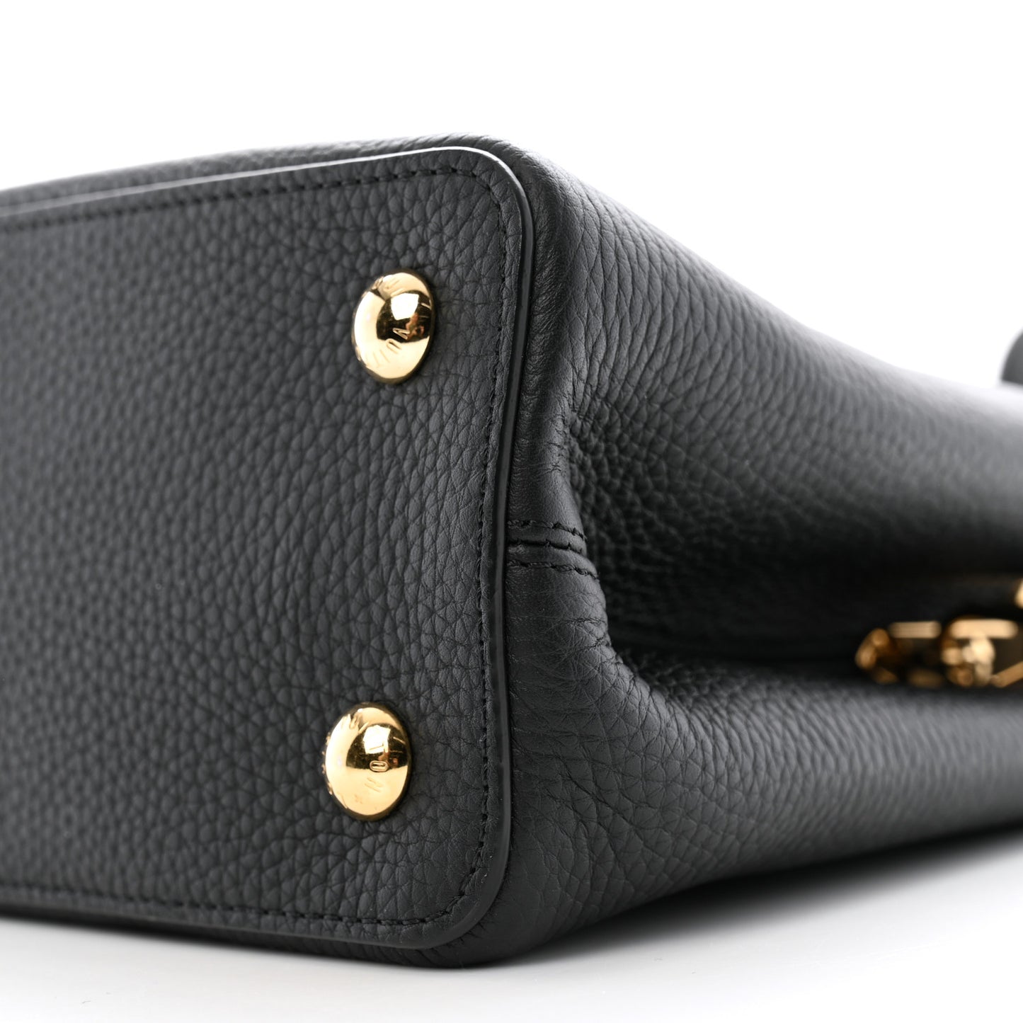 Taurillon Embellished Malletage Crown Capucines MM  Black