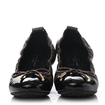 Louis Vuitton Monogram Flirty Ballerina Flats 34 Black 2 of 4