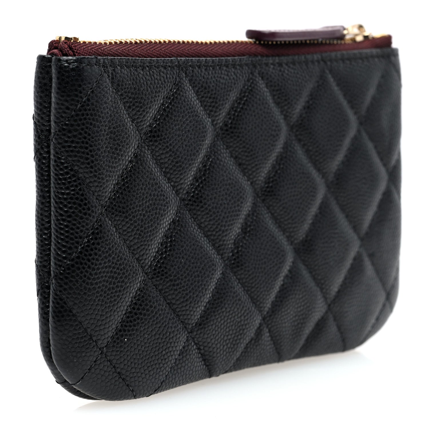 Chanel Caviar Quilted Small Cosmetic Case Black 3 of 7