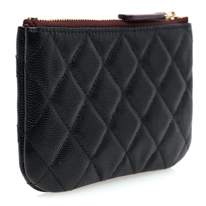 Chanel Caviar Quilted Small Cosmetic Case Black 3 of 7