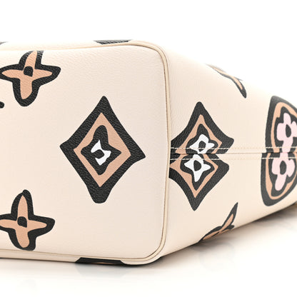 Louis Vuitton Monogram Giant Wild At Heart Neverfull MM Creme 10 of 10