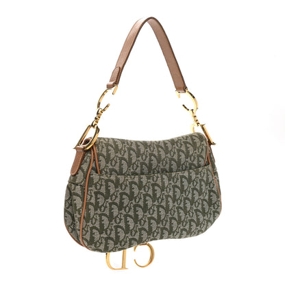 Christian Dior Monogram Double Saddle Bag Green 3 of 9
