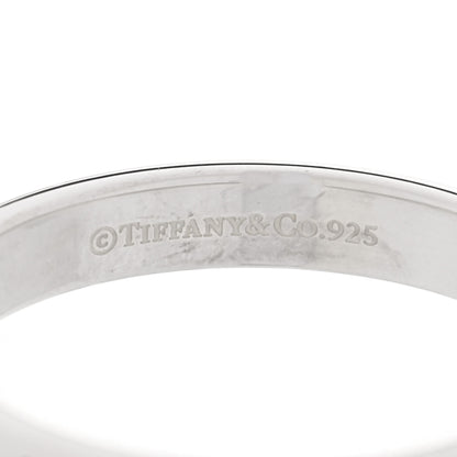 Tiffany Sterling Silver Enamel Return to Tiffany Double Heart Ring Blue 54 6.75 5 of 5