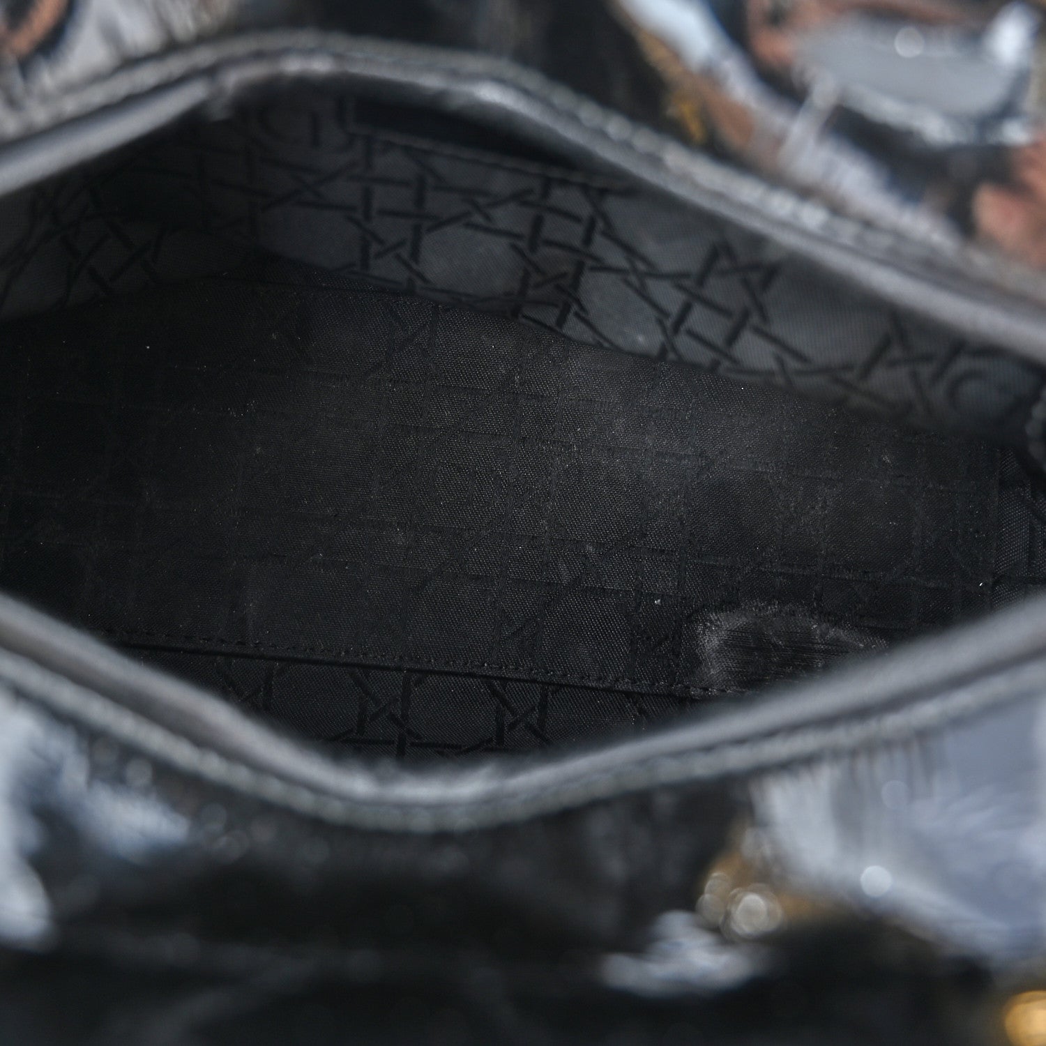 Christian Dior Patent Cannage Medium Lady Dior Black 5 of 12