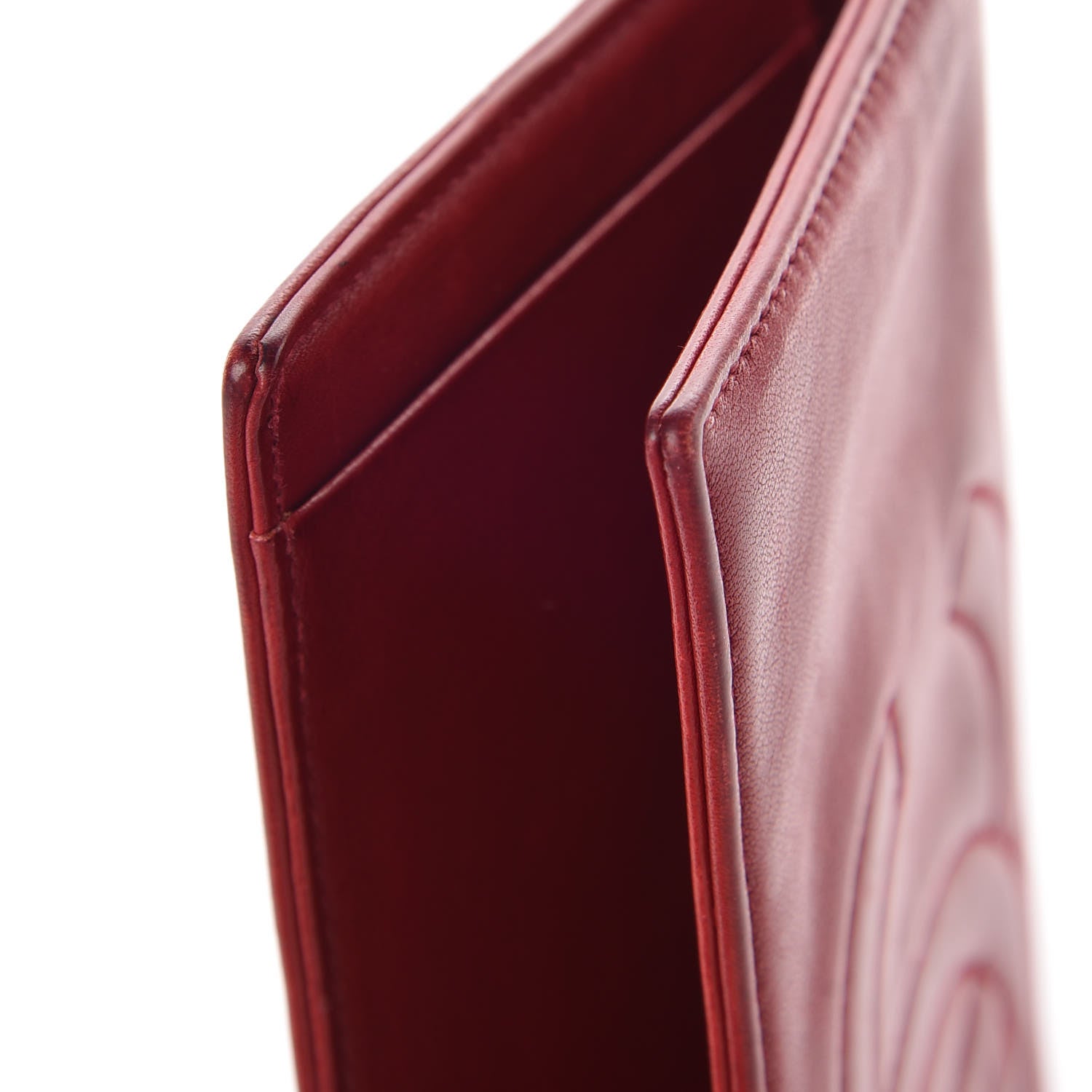 Chanel Lambskin Timeless CC Yen Wallet Red 10 of 10