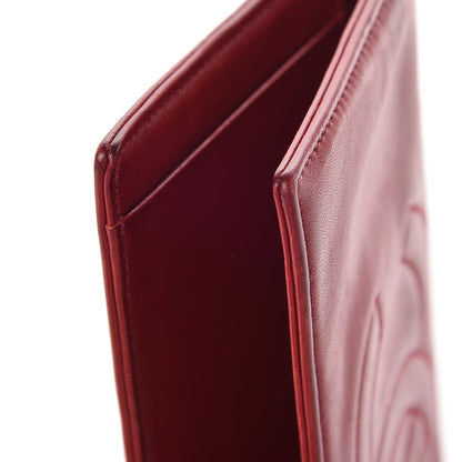 Chanel Lambskin Timeless CC Yen Wallet Red 10 of 10
