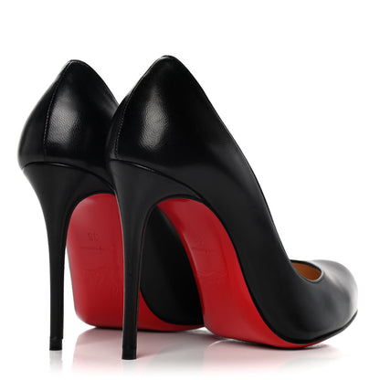 Christian Louboutin Shiny Nappa Breche 100 Pumps 35 Black 4 of 10
