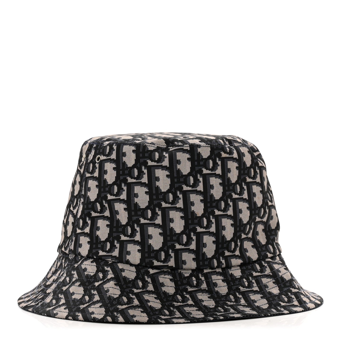 Oblique Jacquard Bucket Hat Blue