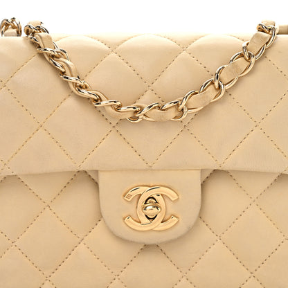 Chanel Lambskin Quilted Mini Square Flap Light Beige Beige 8 of 10