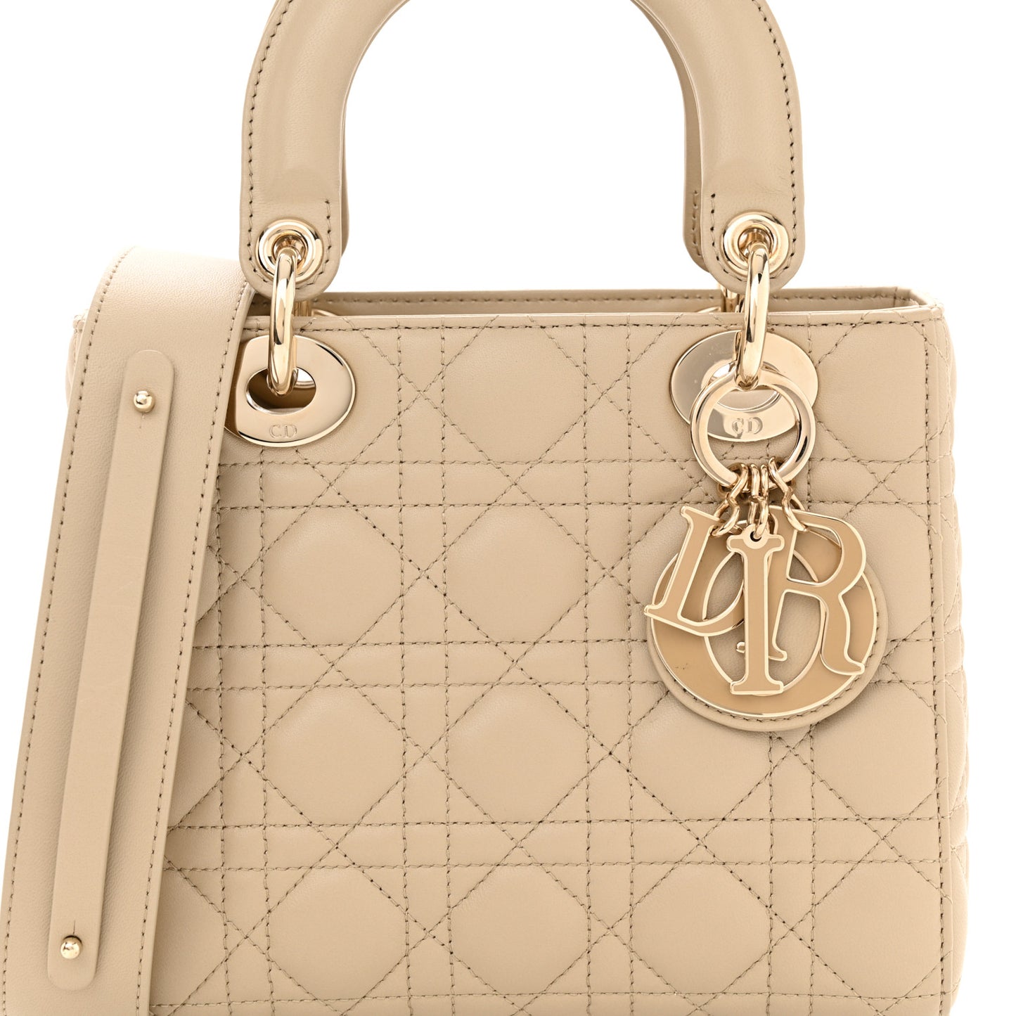 Lambskin Cannage Small My ABCDior Lady Dior Corda