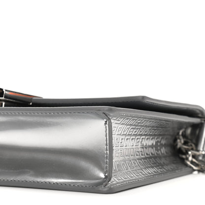 Givenchy Metallic Calfskin 4G Embossed Small 4G Crossbody Silver 6 of 9