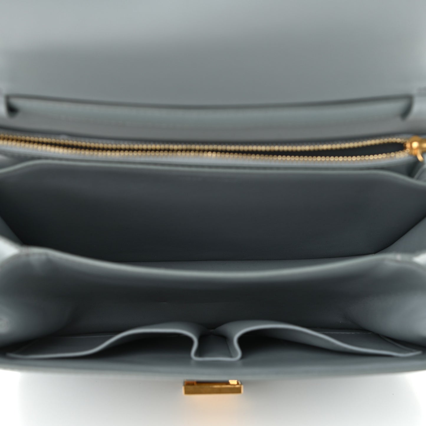 Box Calfskin Medium Classic Box Flap Bag Slate