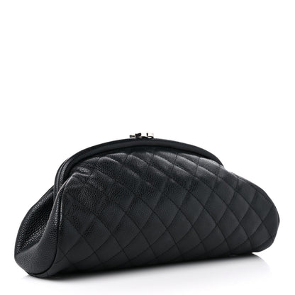 Chanel Caviar Quilted Timeless Clutch Black 3 of 9