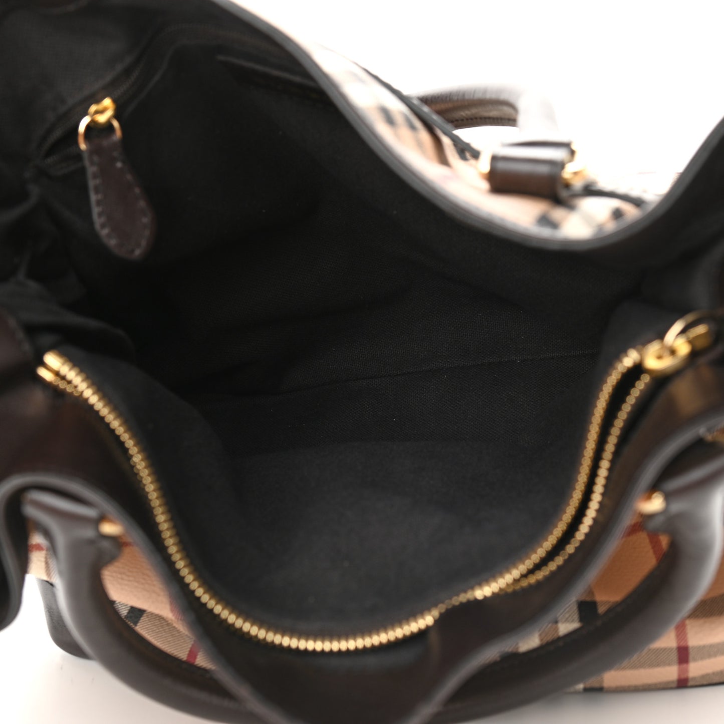 Haymarket Check Medium Golderton Tote Chocolate