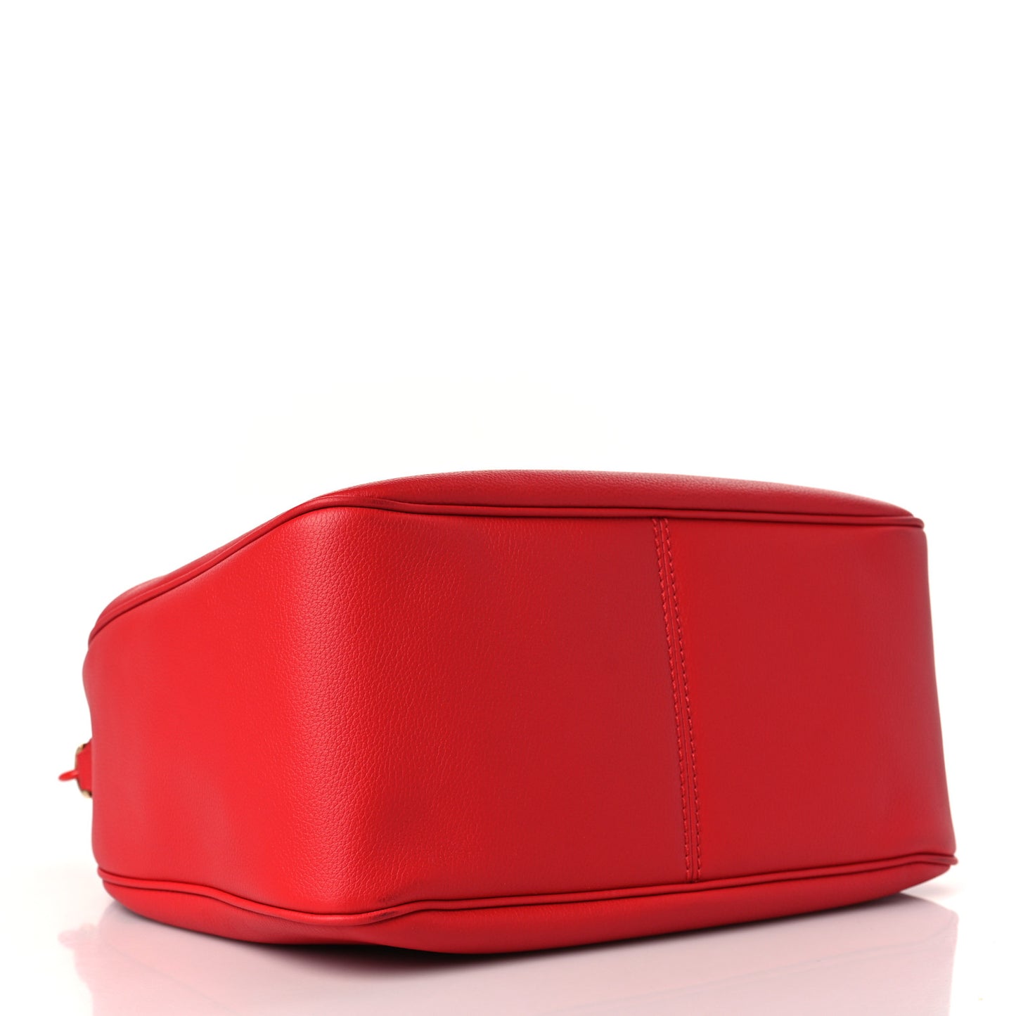 Grained Calfskin La Medusa Bucket Bag Red