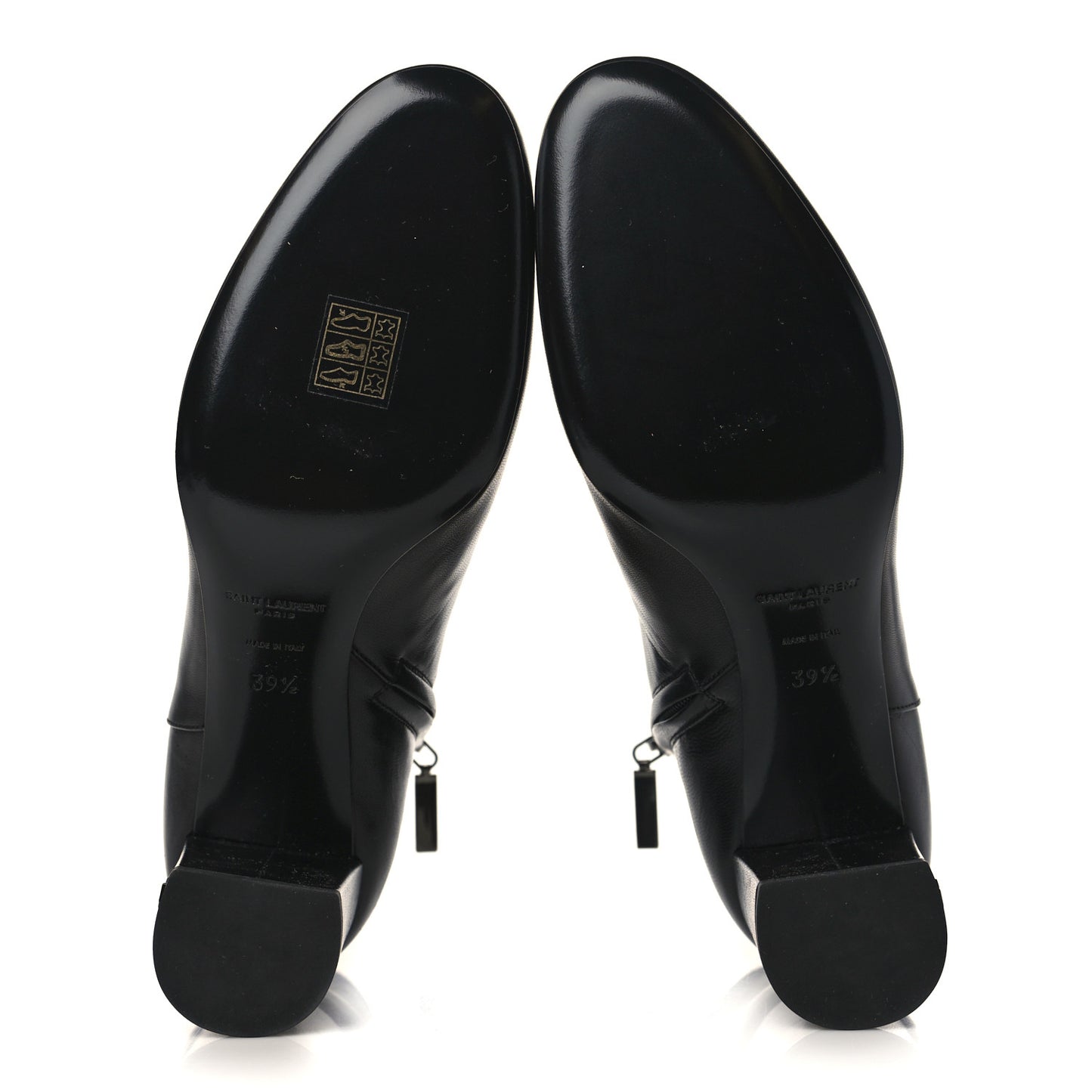 Nappa Vendome Loulou Ankle Zip Boots 39.5 Black