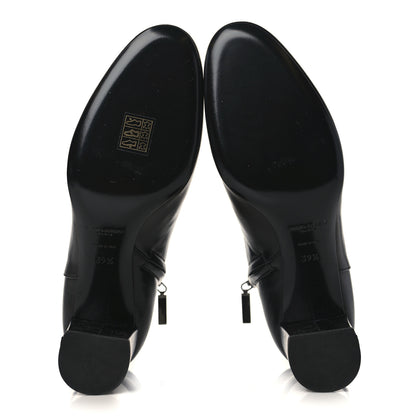 Saint Laurent Nappa Vendome Loulou Ankle Zip Boots 39.5 Black 6 of 9