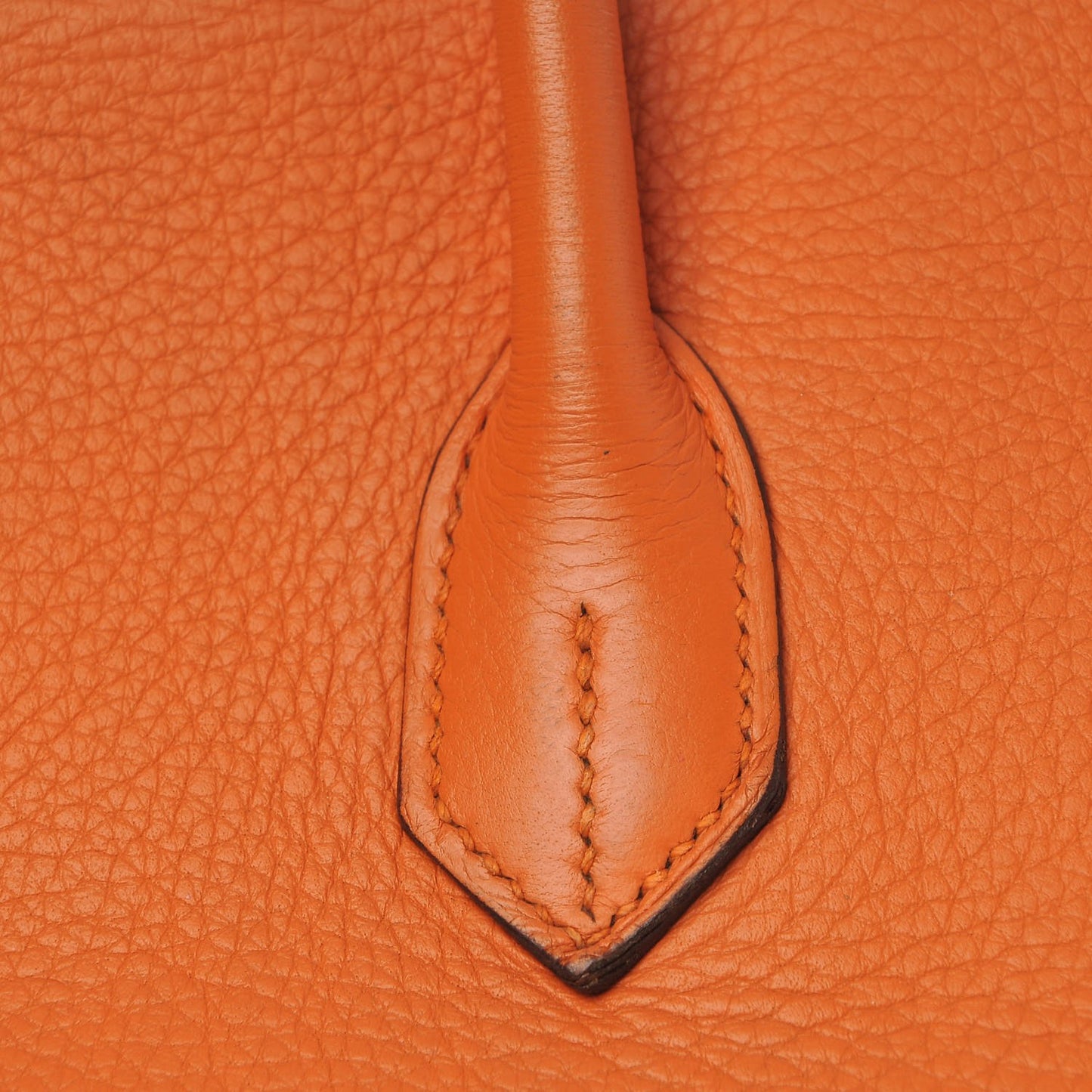 Taurillon Clemence Birkin 35 Orange