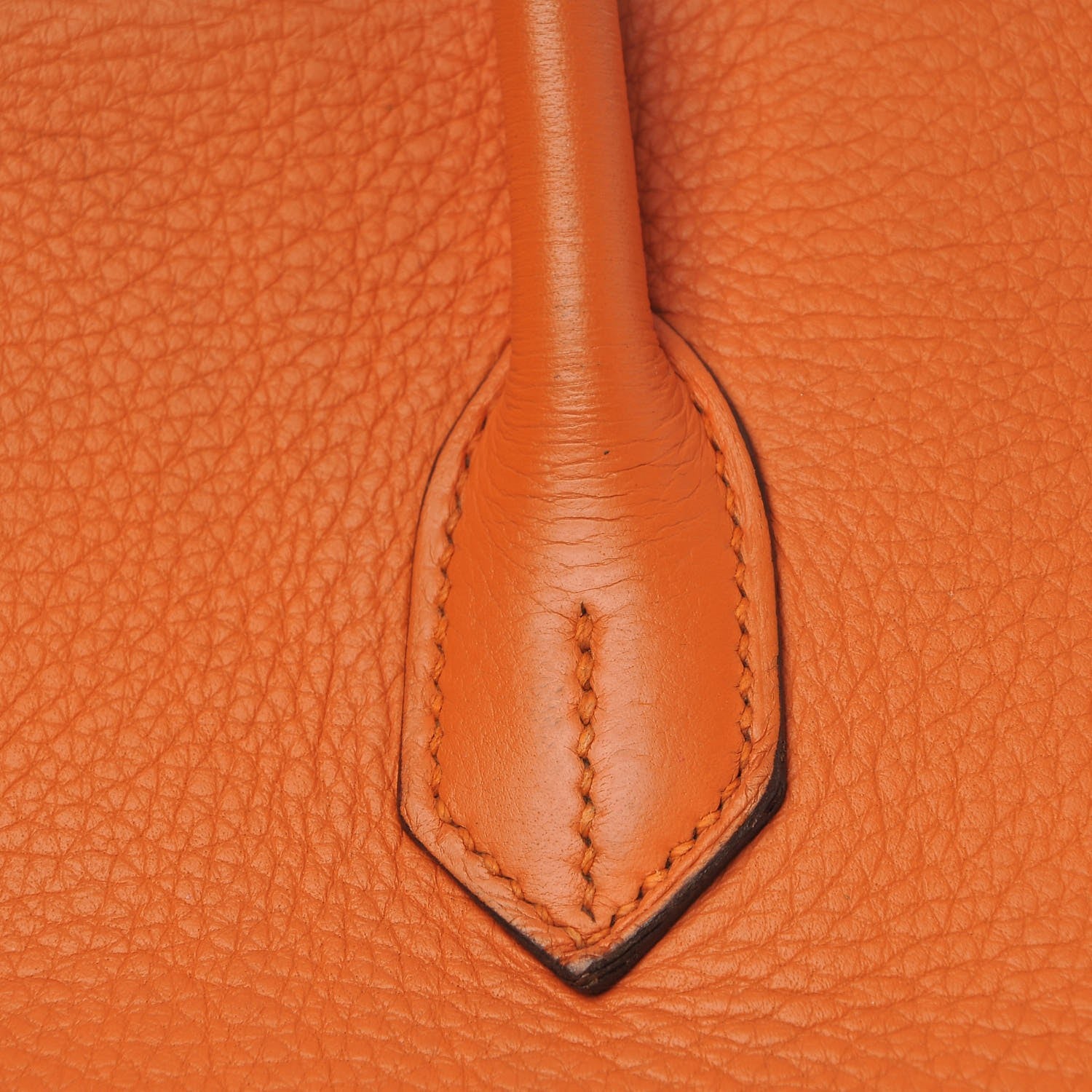 Hermes Taurillon Clemence Birkin 35 Orange 30 of 33