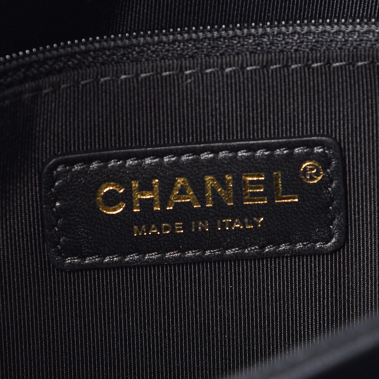 Chanel Grained Calfskin Elaphe Stitched Medium Chevron Chic Top Handle Flap Black 6 of 8