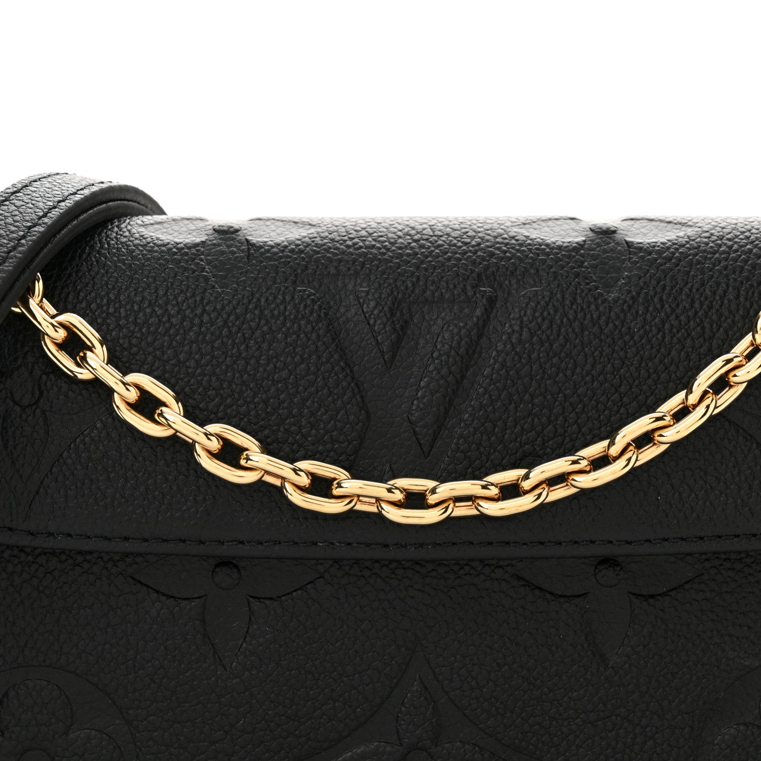 Louis Vuitton Empreinte Monogram Giant Ivy Wallet On Chain Black 7 of 9