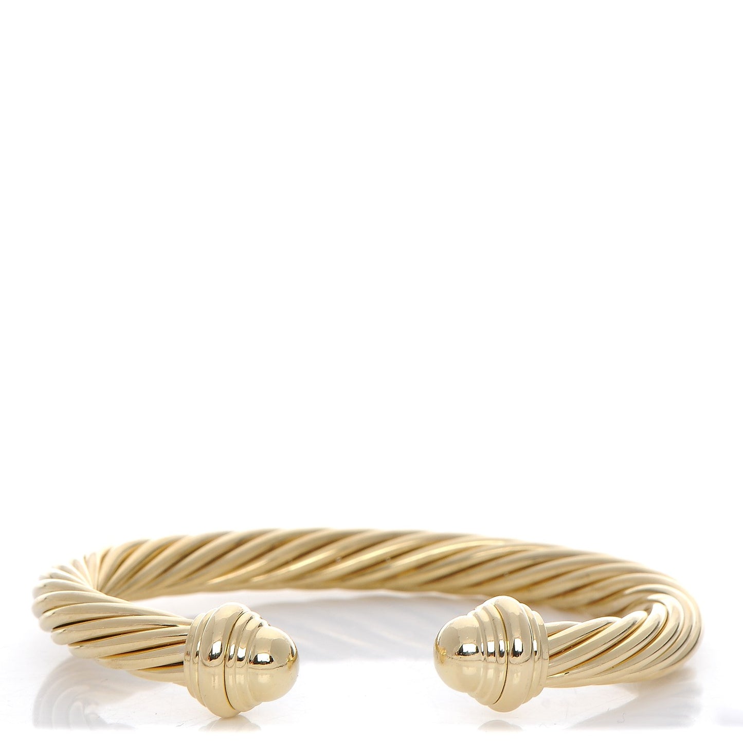 18K Yellow Gold 7mm Cable Classics Bracelet
