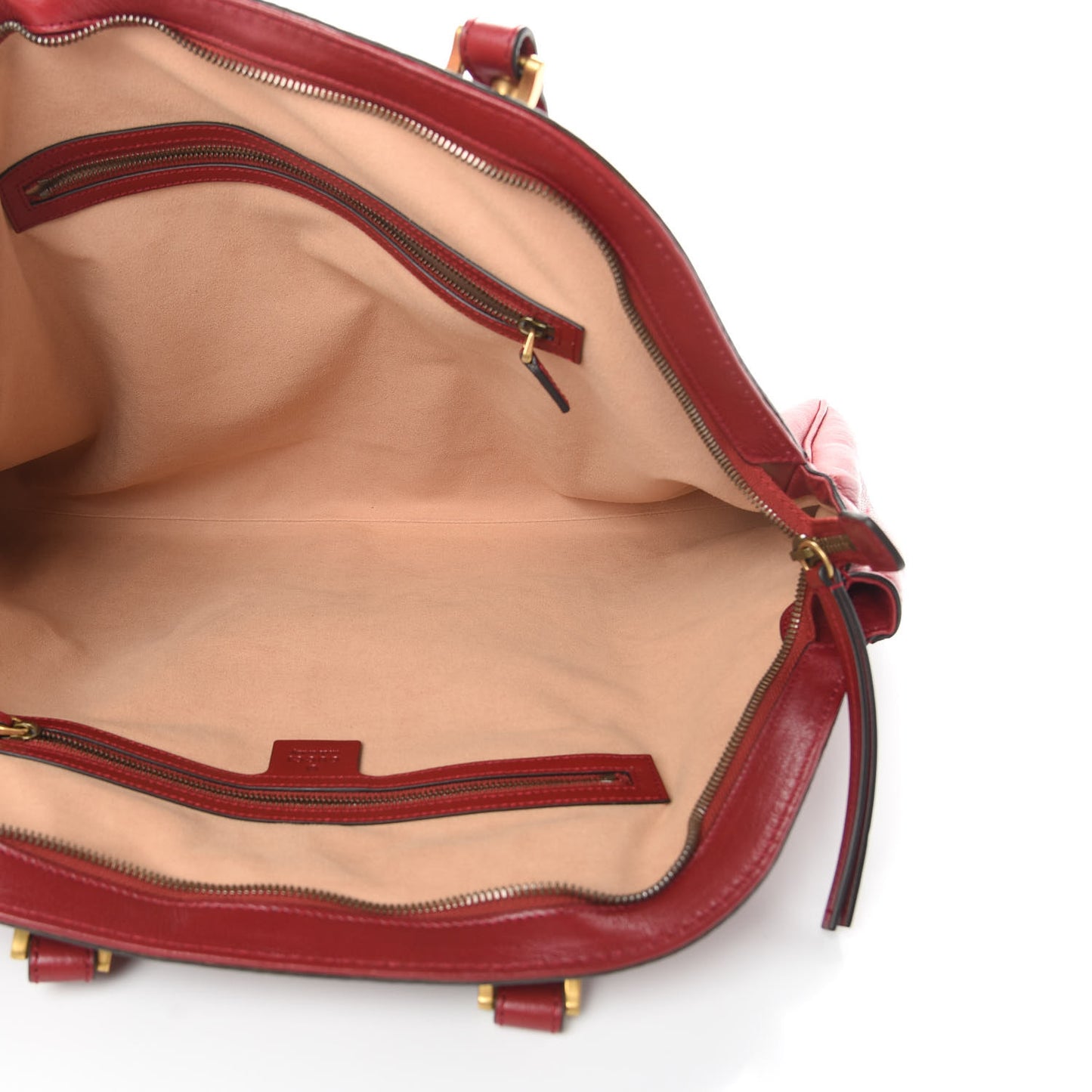 Calfskin Large Re(Belle) Top Handle Bag Red