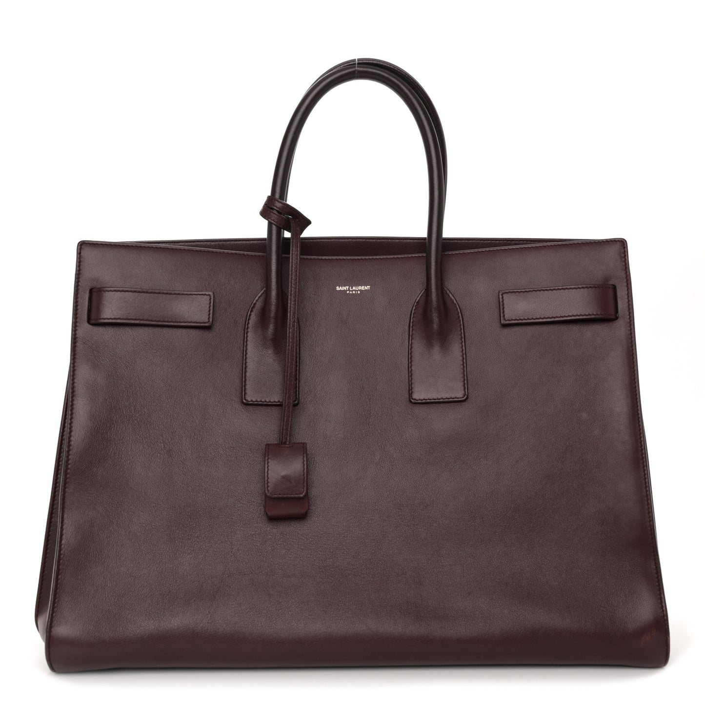 Calfskin Large Sac De Jour Carryall Bordeaux