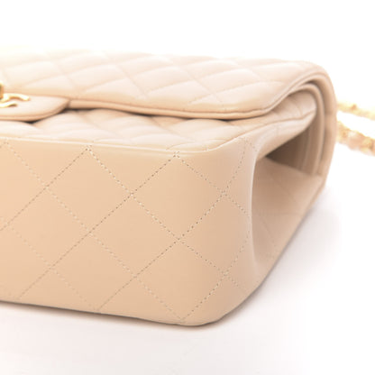 Chanel Lambskin Quilted Jumbo Double Flap Beige Clair 10 of 11