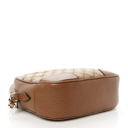Gucci Monogram Mini Bree Messenger Bag Beige Tabacco 4 of 11