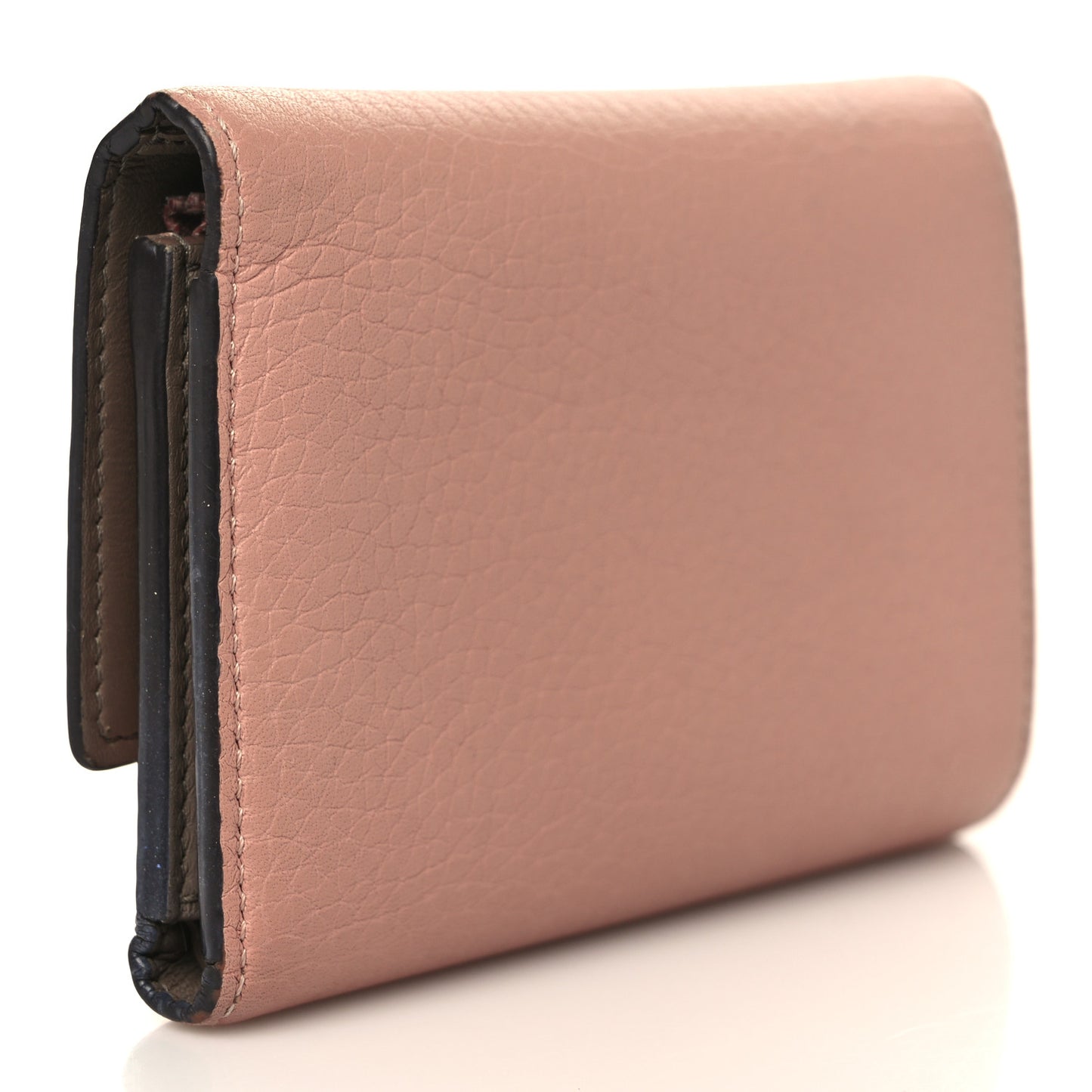 Taurillon Capucines Compact Wallet Magnolia