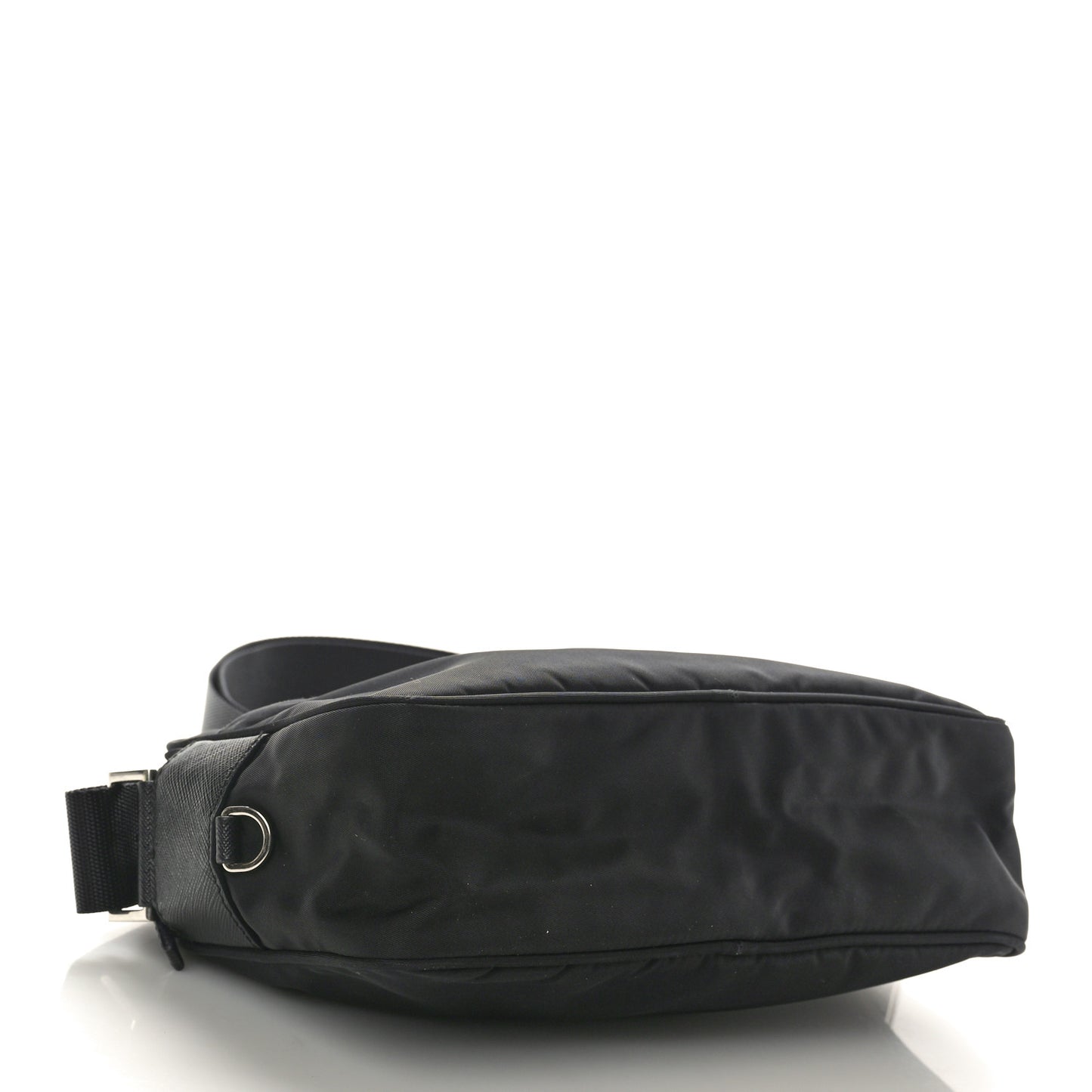 Tessuto Nylon Triangle Shoulder Bag Black