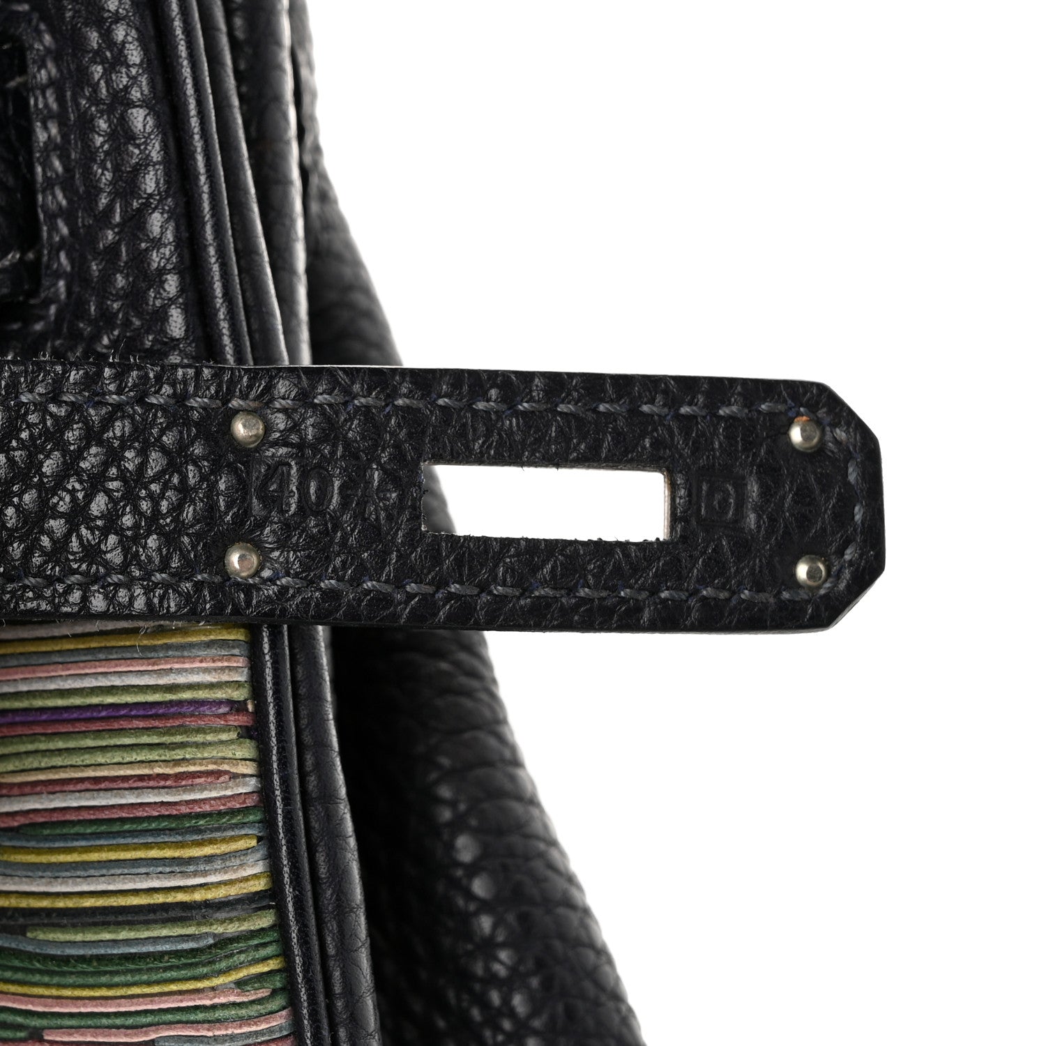Hermes Taurillon Clemence Vibrato Kelly Retourne 32 Bleu Indigo 7 of 10