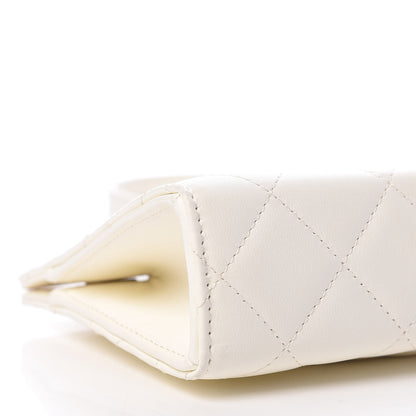 Chanel Lambskin Quilted Evening By The Sea Clutch White 6 of 11
