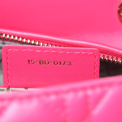 Christian Dior Lambskin Cannage Large Lady Dior Fuchsia 7 of 9