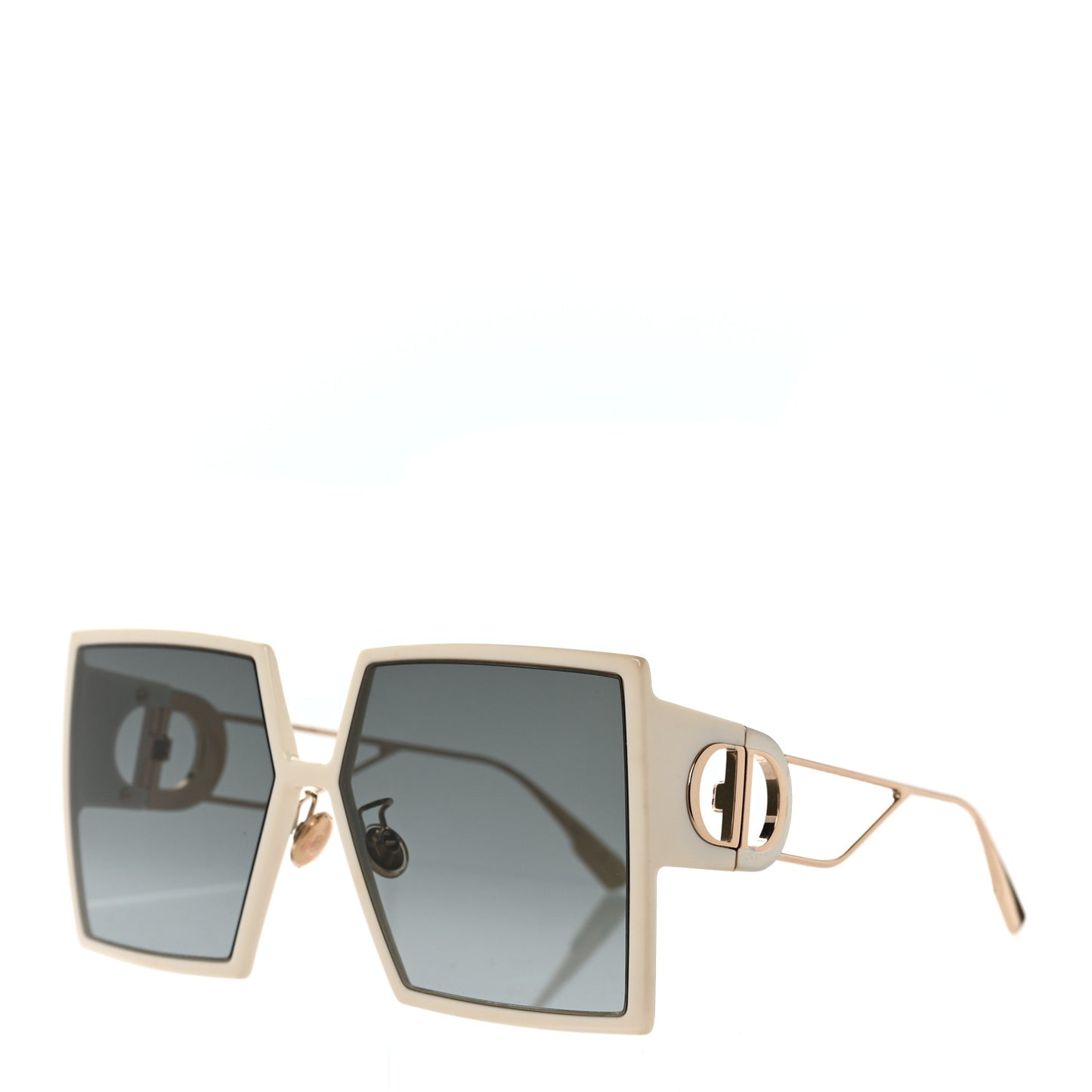 Square 30 Montaigne Sunglasses White
