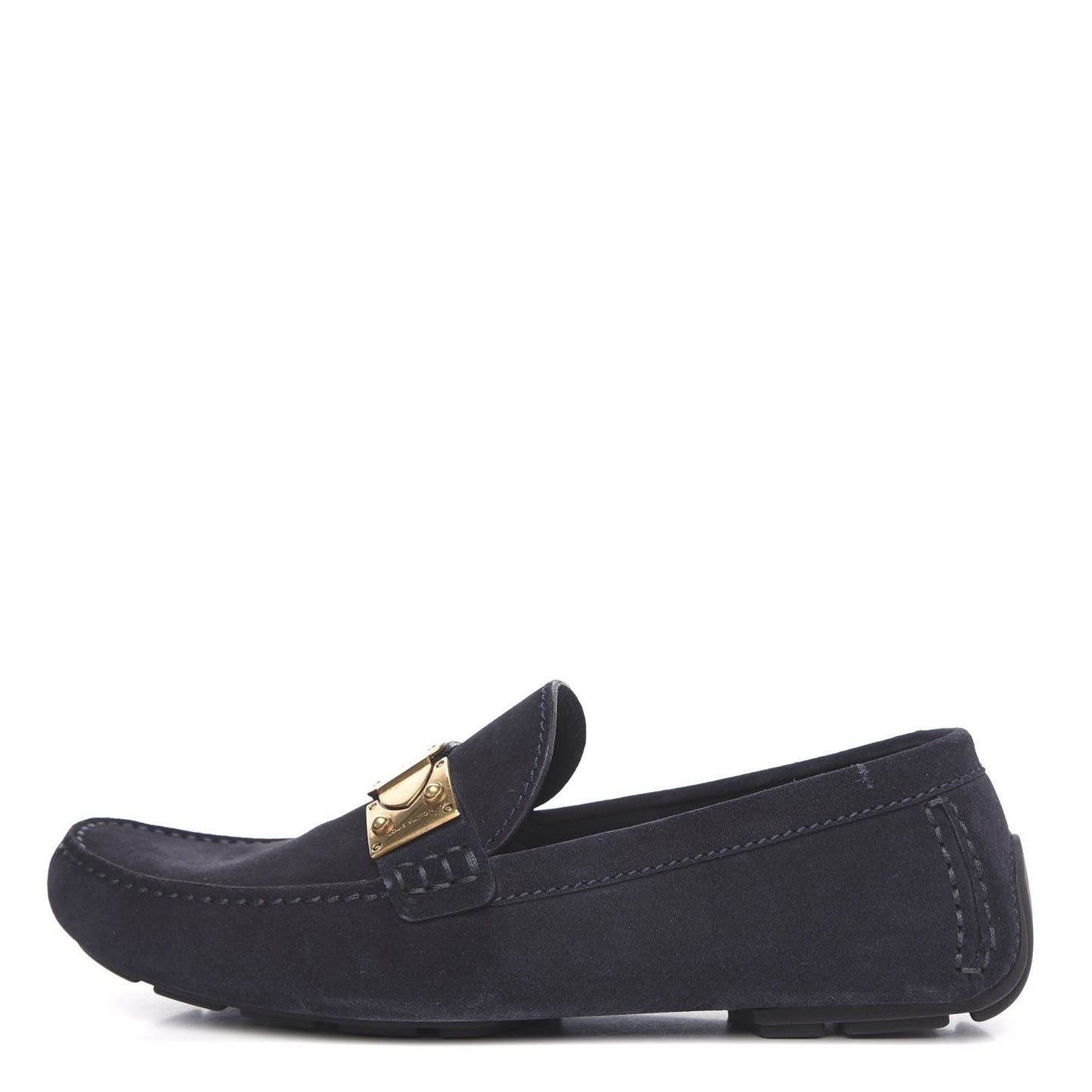 Suede Racetrack Moccasin Loafers 9.5 Marine