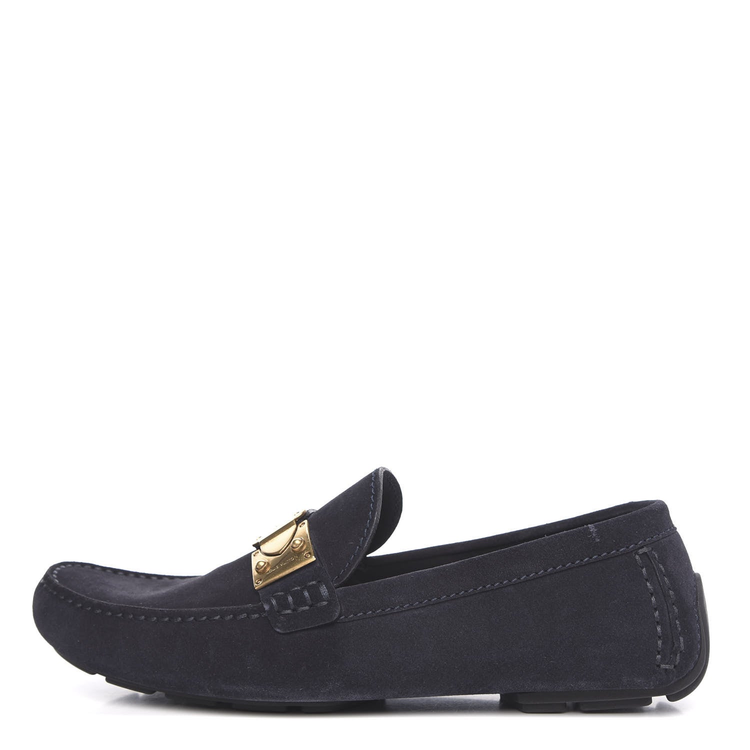 Louis Vuitton Suede Racetrack Moccasin Loafers 9.5 Marine 1 of 9