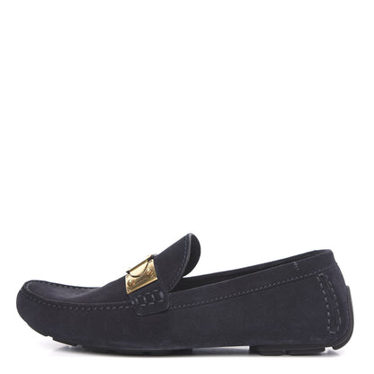 Louis Vuitton Suede Racetrack Moccasin Loafers 9.5 Marine 1 of 9