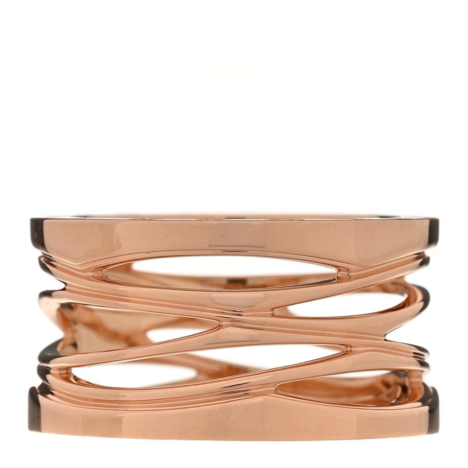 Bulgari 18K Rose Gold B.Zero1 Legend Four-Band Ring 58 8.5 3 of 6